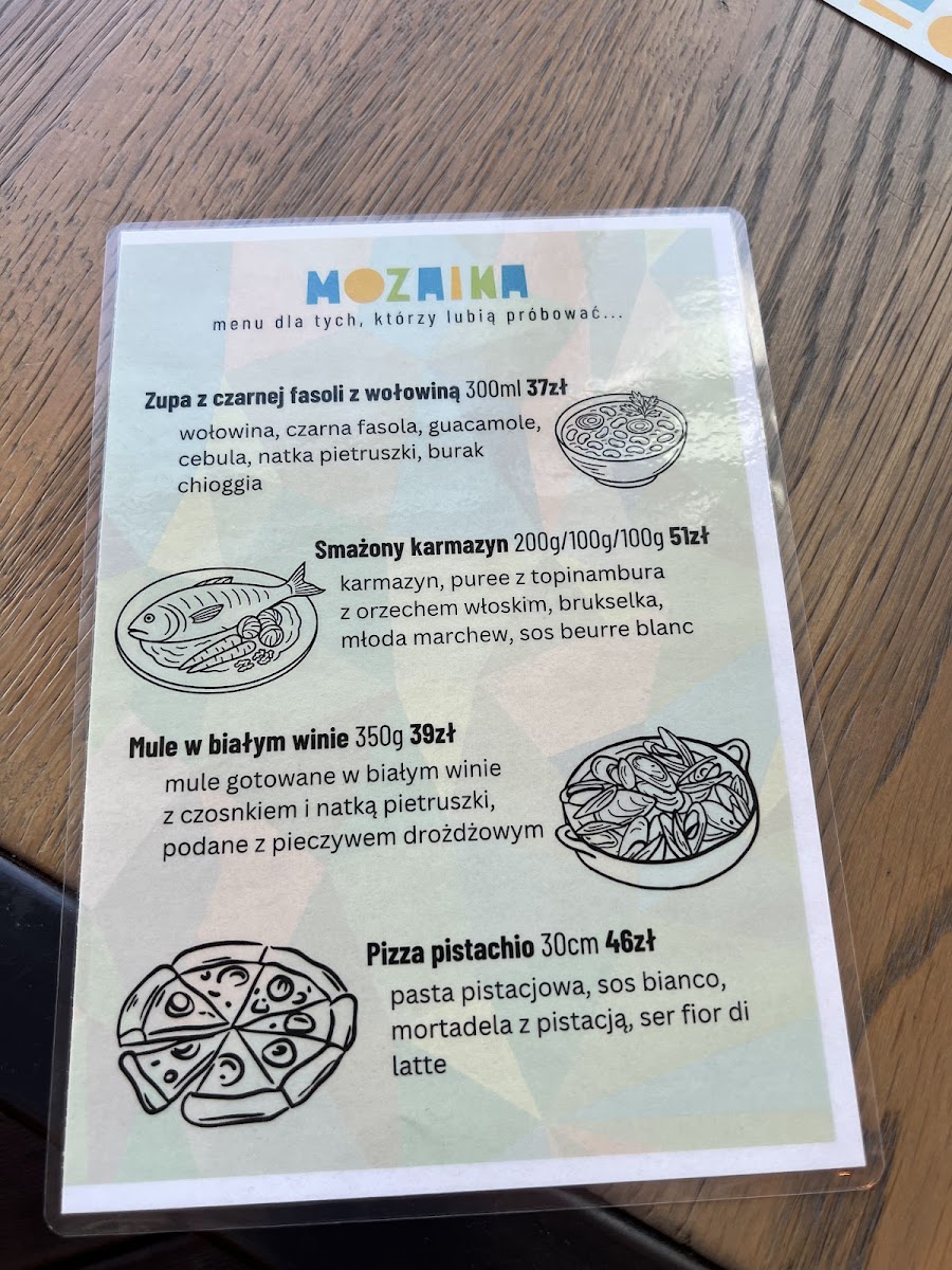 Menu Mozaika-4
